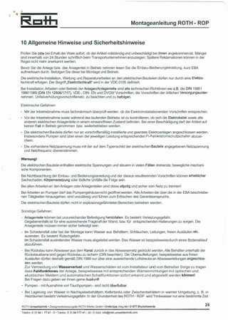 RW Installation Manual, Deutsch Ocr