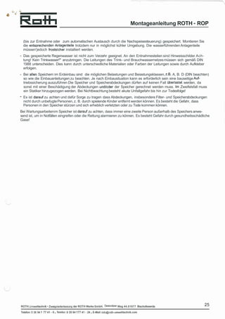 RW Installation Manual, Deutsch Ocr