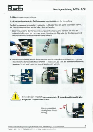 RW Installation Manual, Deutsch Ocr