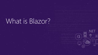 Welcome to Blazor | PPTX