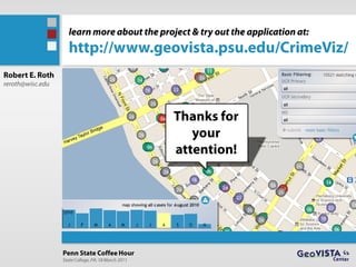 Useful and Usable Geovisualization for Crime Analysis