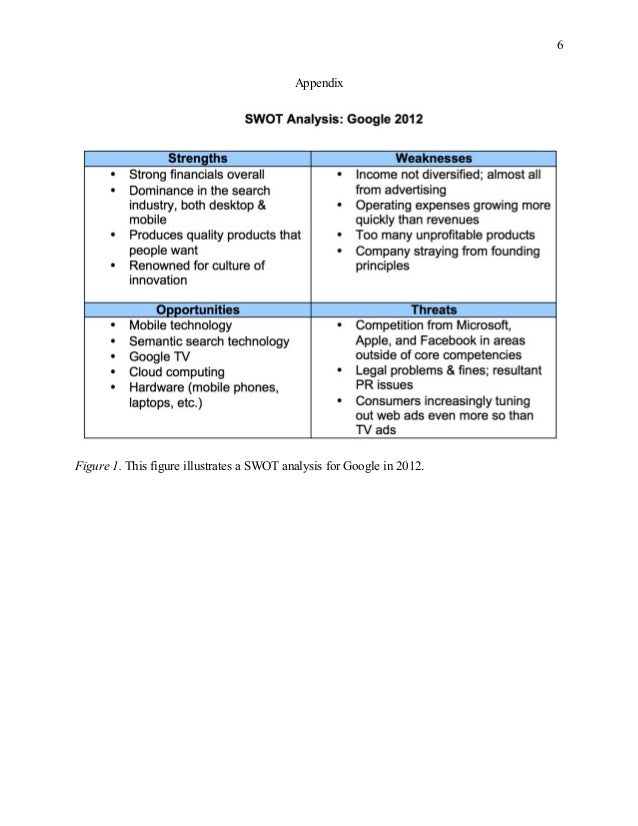 Google case study swot analysis