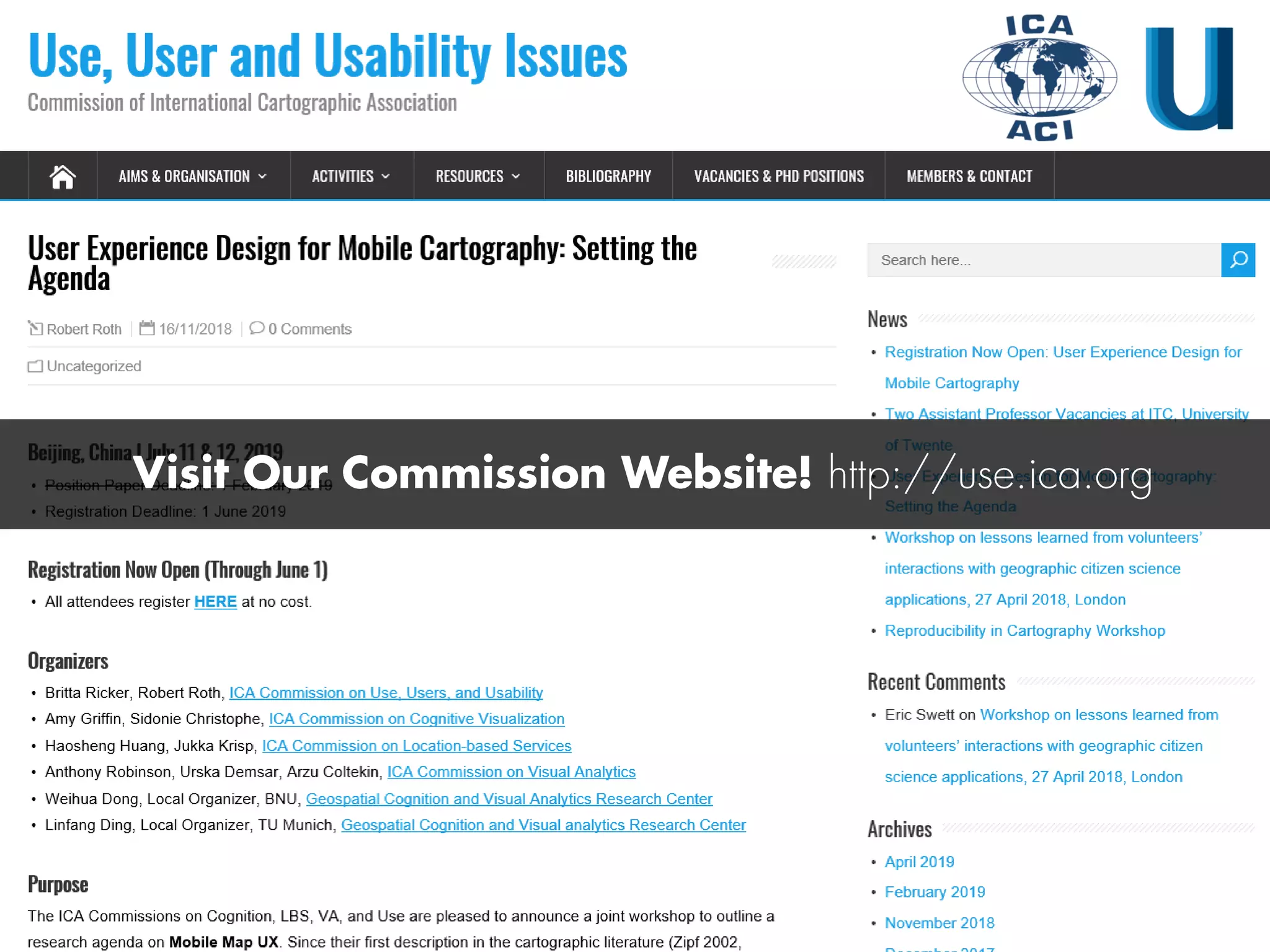 User Experience Design for Mobile Cartography