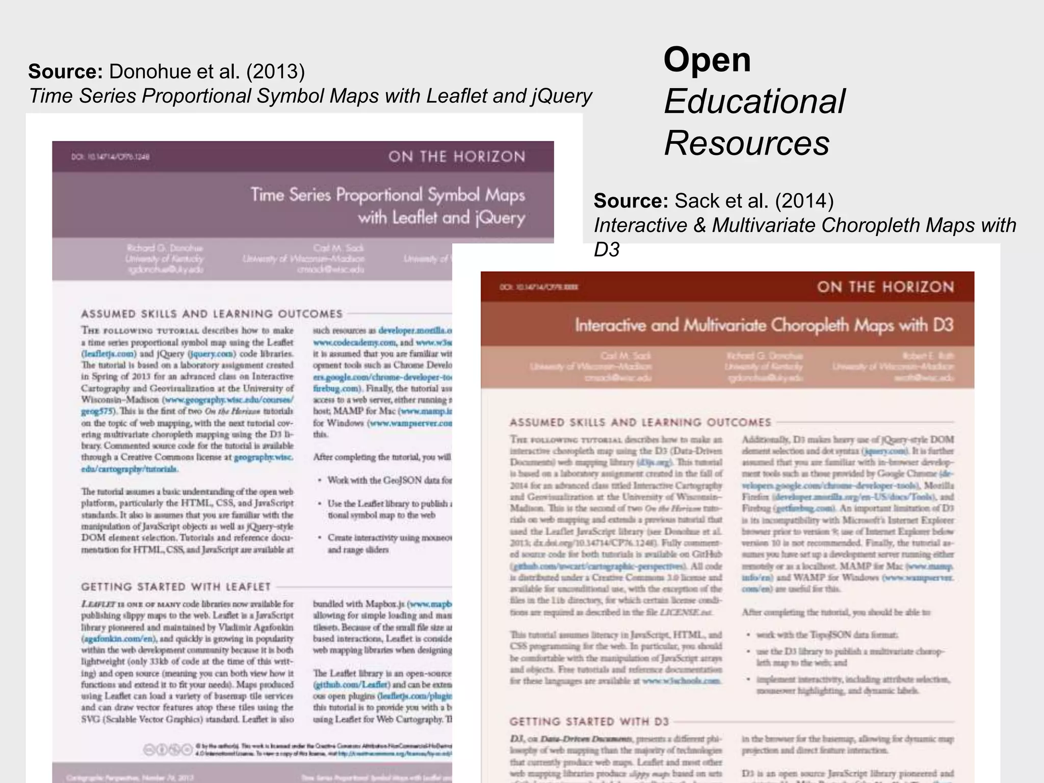 Cartography & Visualization