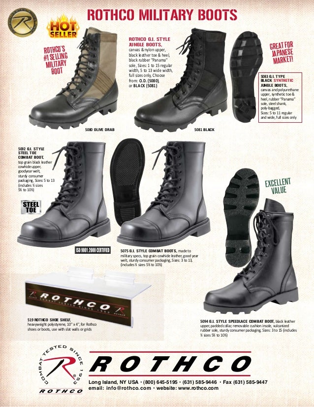 rothco black ripple sole jungle boots
