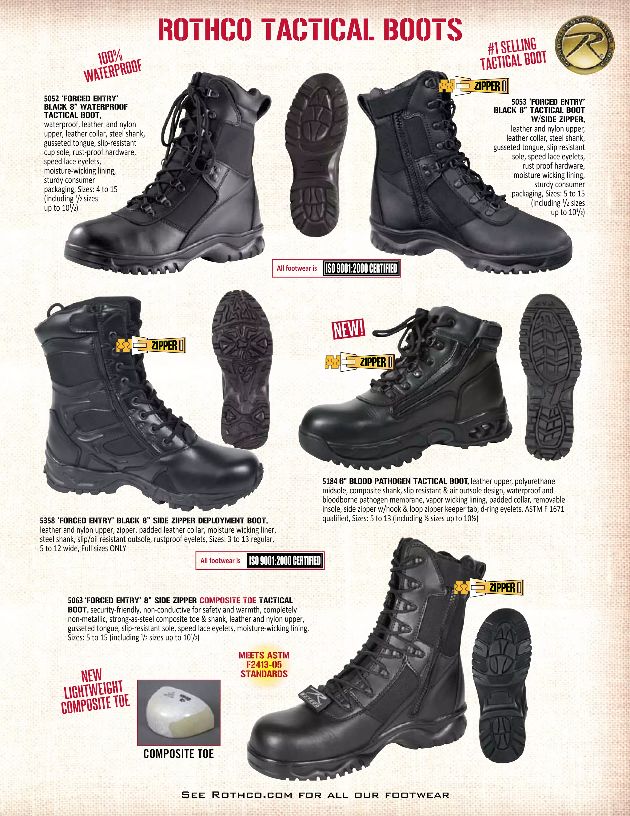 Rothco Boot Catalog PDF Women\'s Shoes and Footwear Women\'s Fashion