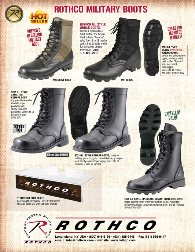 Rothco Boot Catalog PDF Women\'s Shoes and Footwear Women\'s Fashion