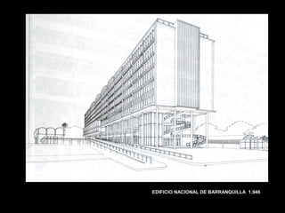 FACULTAD DE ARTES MAESTRÍA EN ARQUITECTURA EDGAR CARVAJAL JAIME ANDRÉS GÓMEZ
UNIVERSIDAD
NACIONAL
DE COLOMBIA
SEDE BOGOTÁ
LEOPOLDO ROTHER
EDIFICIO NACIONAL DE BARRANQUILLA 1.946
 