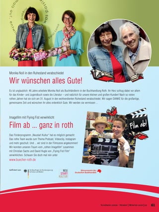 61
Schöner lesen · Herbst | Winter 2021 | 22
 