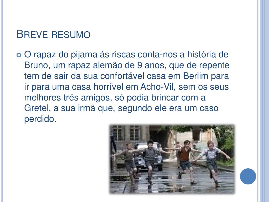 Resumo Do Livro O Rapaz Do Pijama às Riscas