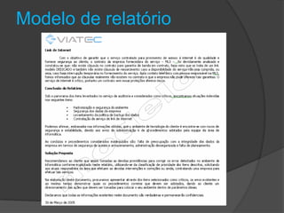 Modelo de relatório

 