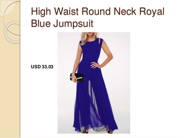 lace panel navy blue scalloped neckline jumpsuit