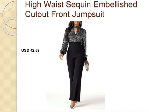 lace panel navy blue scalloped neckline jumpsuit