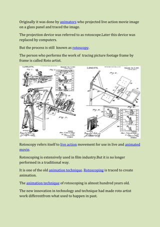 SKILL NEEDED TO BE A ROTO ARTIST