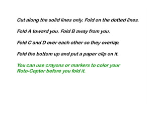 Rotocoptor Print Rotocopter Lab | PDF