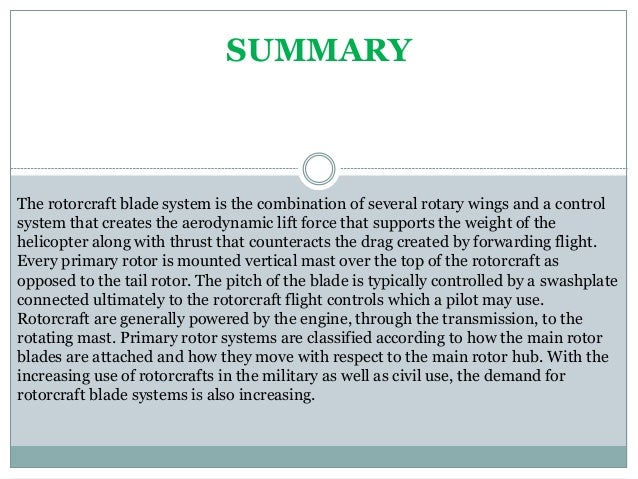 Rotorcraft Blade System | PPTX