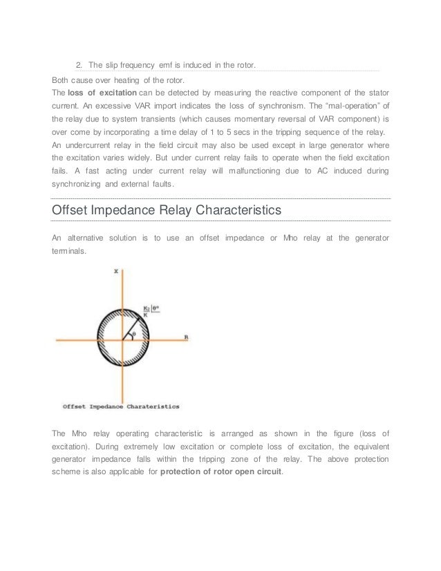 Rotor earth fault protection of electric generator