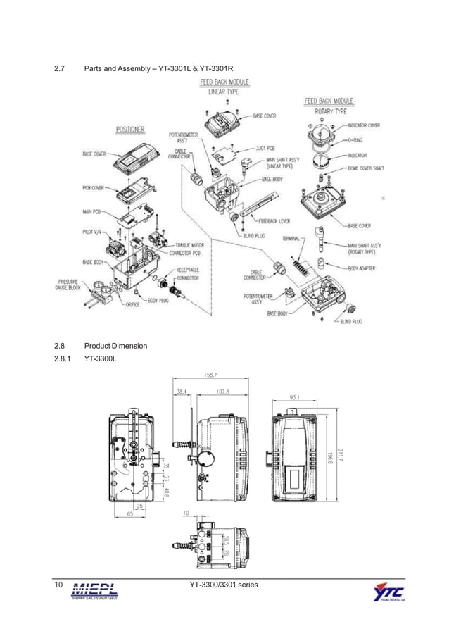 Rotork YTC YT3300, Rotork YTC YT3350 Smart Positioner PPT File