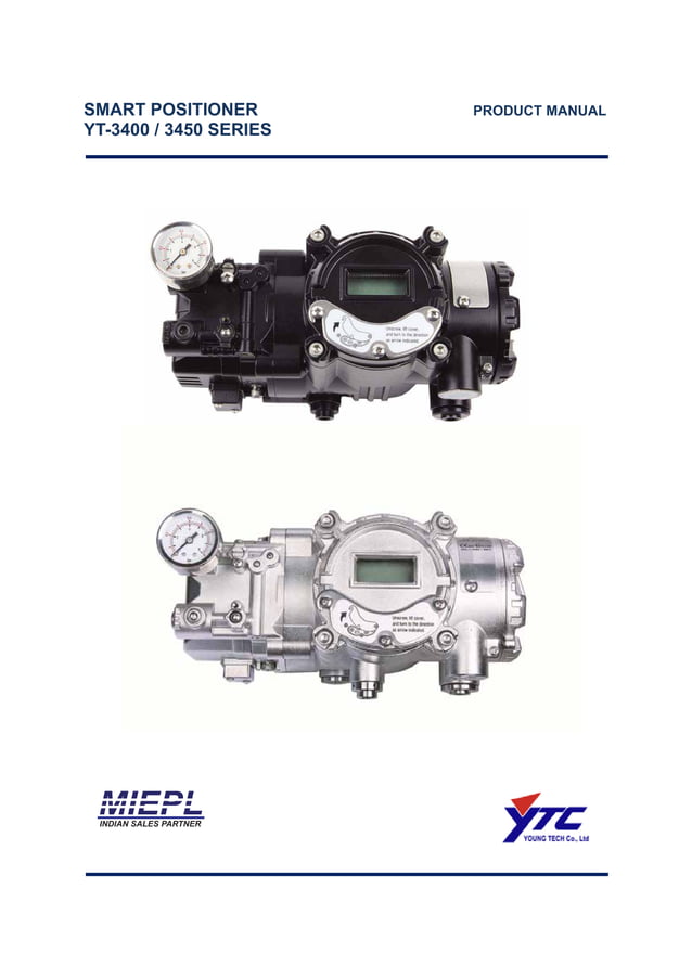 Rotork YTC YT3400, 3450 Smart Valve Positioner Manual PDF