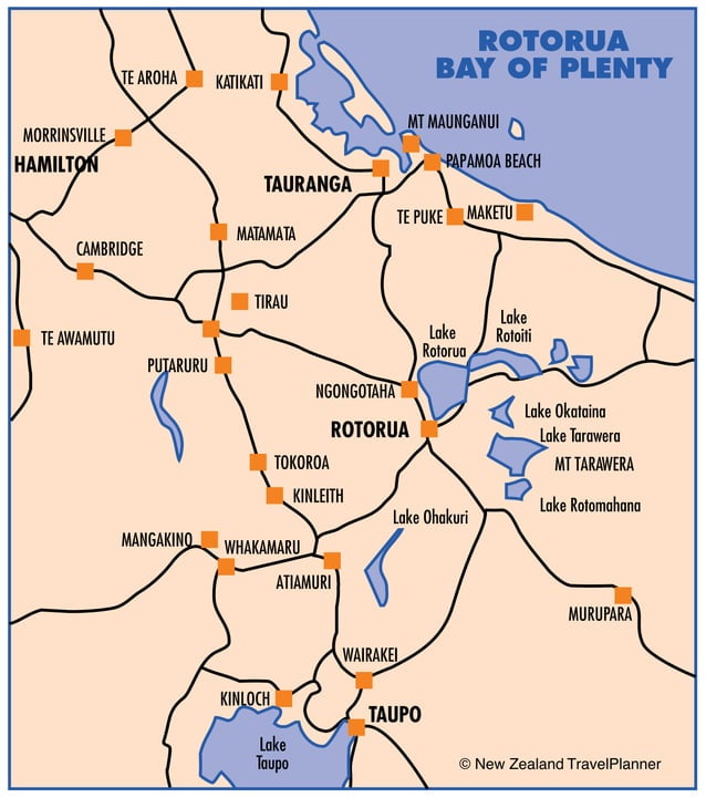 Printable Rotorua Maps Rotorua | PDF