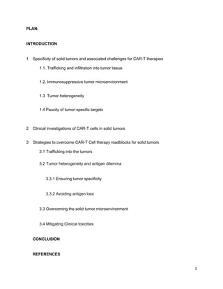 CAR-T CELLS IN SOLID TUMORS | PDF