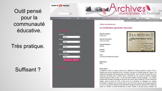 Outil pensé
pour la
communauté
éducative.
Très pratique.

Suffisant ?

 