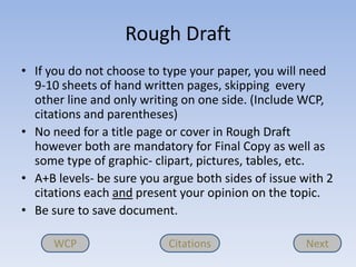 Rough Draft | PPTX