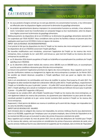 Eastrategies Page 11
NOUVEAUTES Août 2017
Correspondant Bretagne Commerce International,
Fédération des Industries Mécaniq...