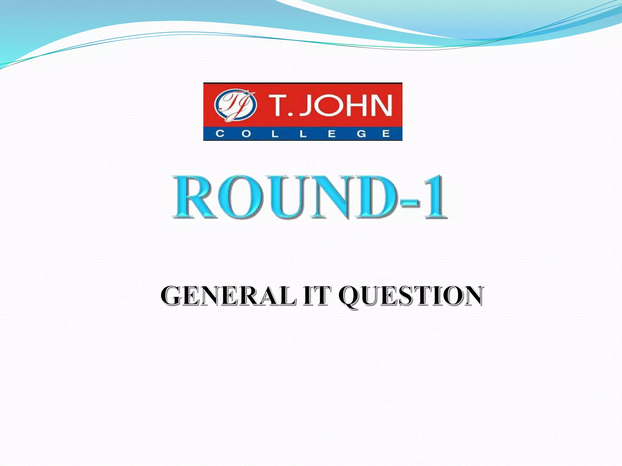 IT QUIZ COMPUTER GENERAL KNOWLEDGE | PPTX