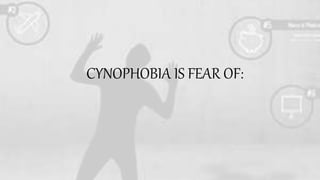 CYNOPHOBIA IS FEAR OF: