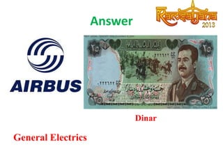 Answer

Dinar

General Electrics

 