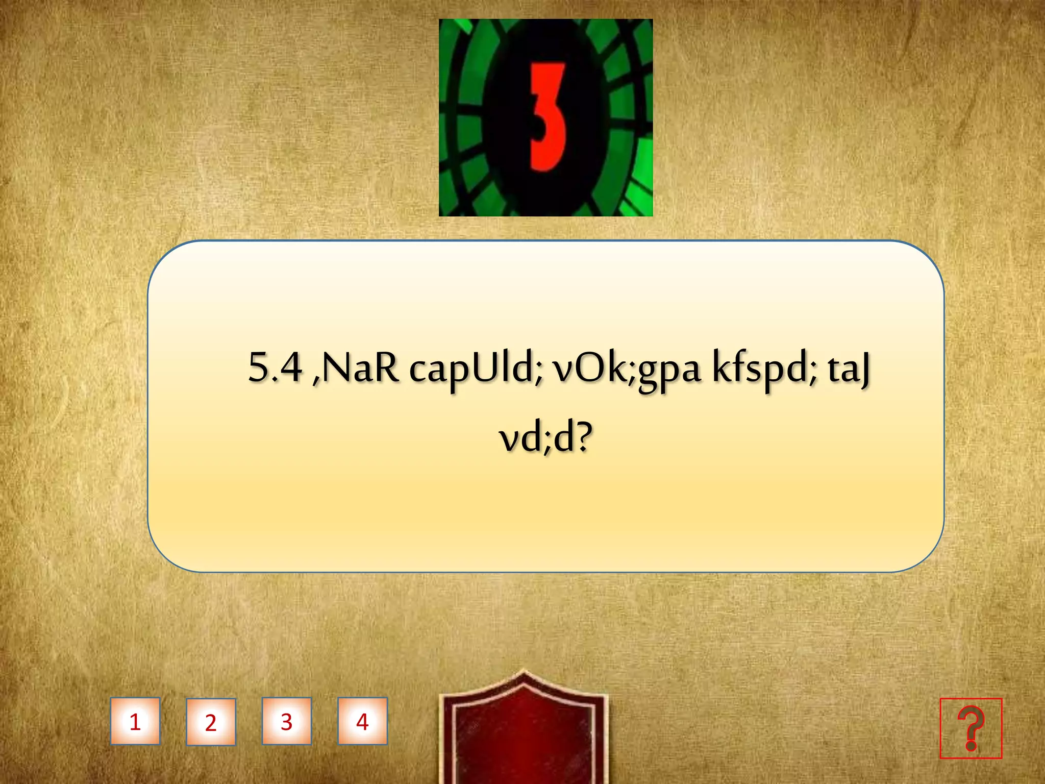 1 2 3 4
5.2 ,NaR kWUgk;milAk;NghJve;j ,uz;L
Kw;g;gpjhf;fs;,Ue;jdh;?
?
5.3 Nghtndu;Nf];vd;fpw ngahpDila
mh;j;jk;vd;d?
5.4 ,NaR capUld;vOk;gpa kfspd;taJ
vd;d?
 