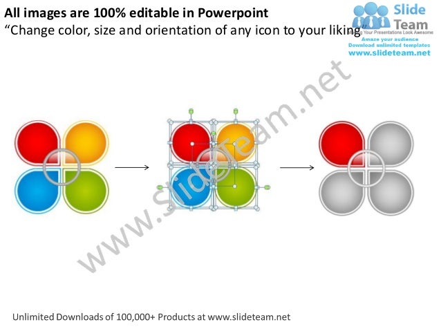 Rounded chart 4 stages powerpoint templates 0712