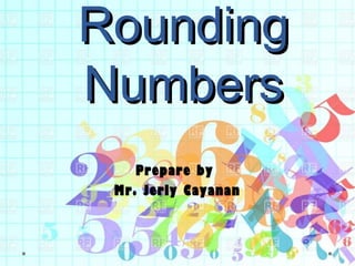 rounding numbers ppt background