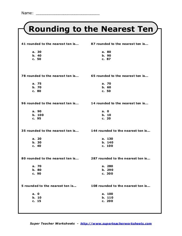 Printables Super Teacher Worksheets Rounding super teacher worksheets rounding versaldobip