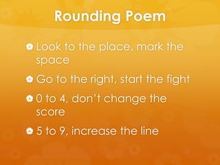 Rounding poem | PPTX