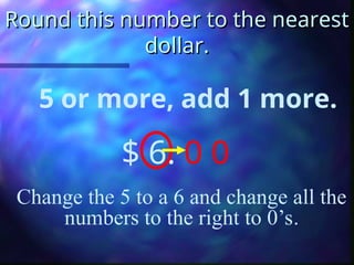 Rounding Off Using Money Rounding PowerPoint Maths rounding off number | PPT
