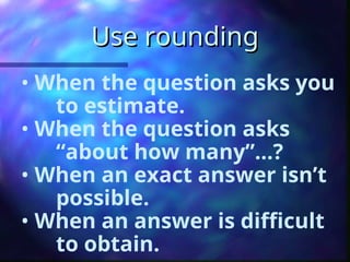 Albeit Rounding Rounding PowerPoint Maths rounding off number | PPT