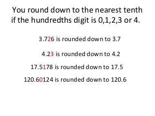 Rounding a Number to 1 Decimal Place