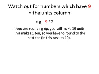 Rounding to a Whole Number 