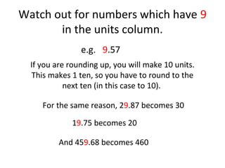 Rounding to a Whole Number 
