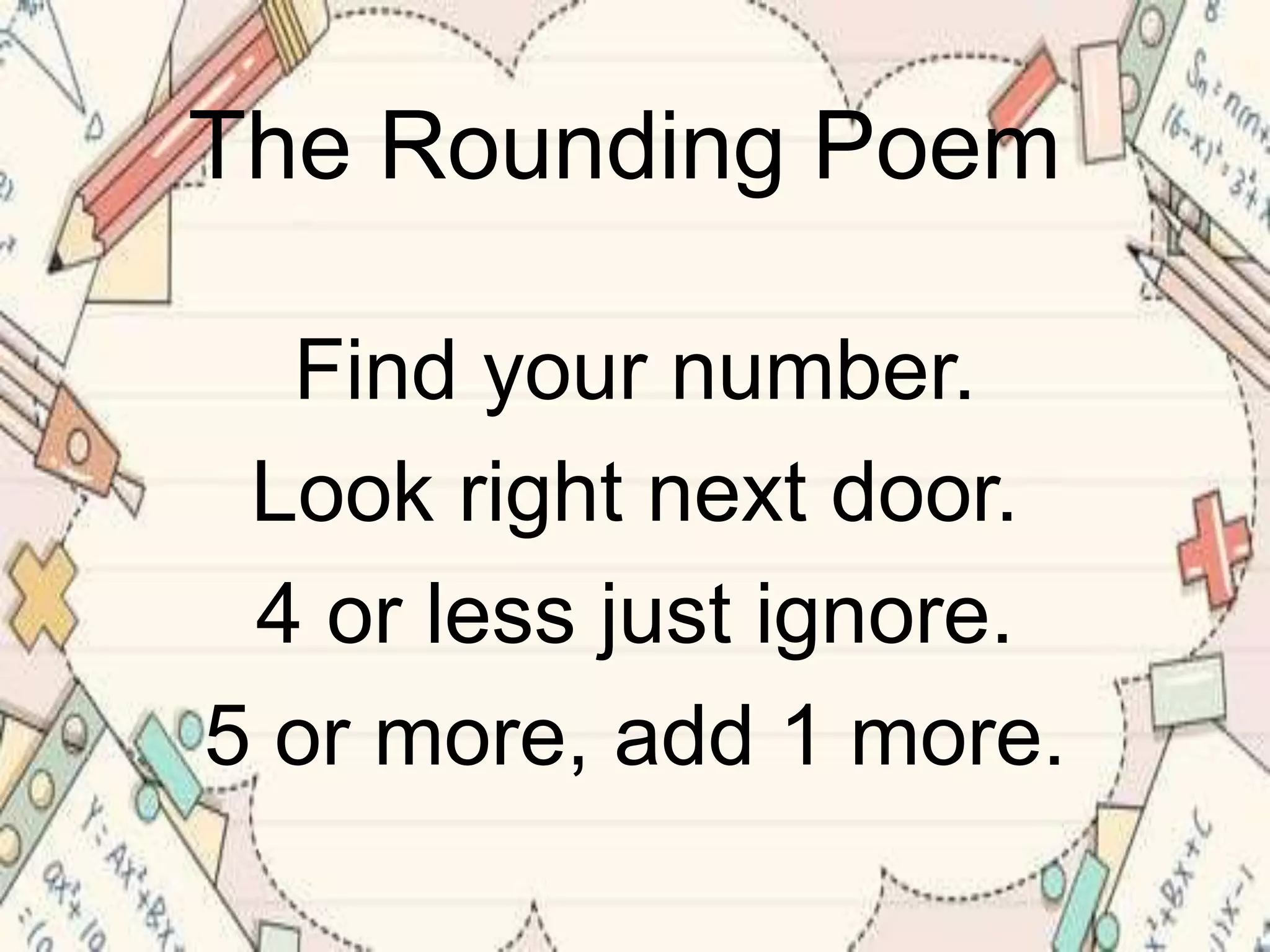 Roundinng off numbers | PPTX
