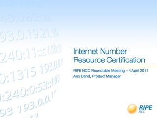 Internet Number Resource Certification