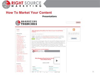 How To Market Your Content Presentations 