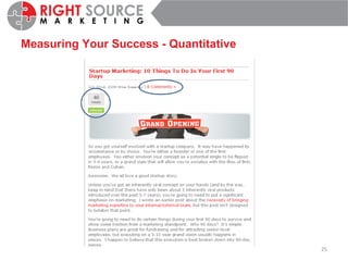Measuring Your Success - Quantitative 