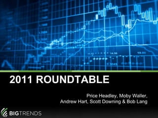 2011 ROUNDTABLE Price Headley, Moby Waller, Andrew Hart, Scott Downing & Bob Lang 