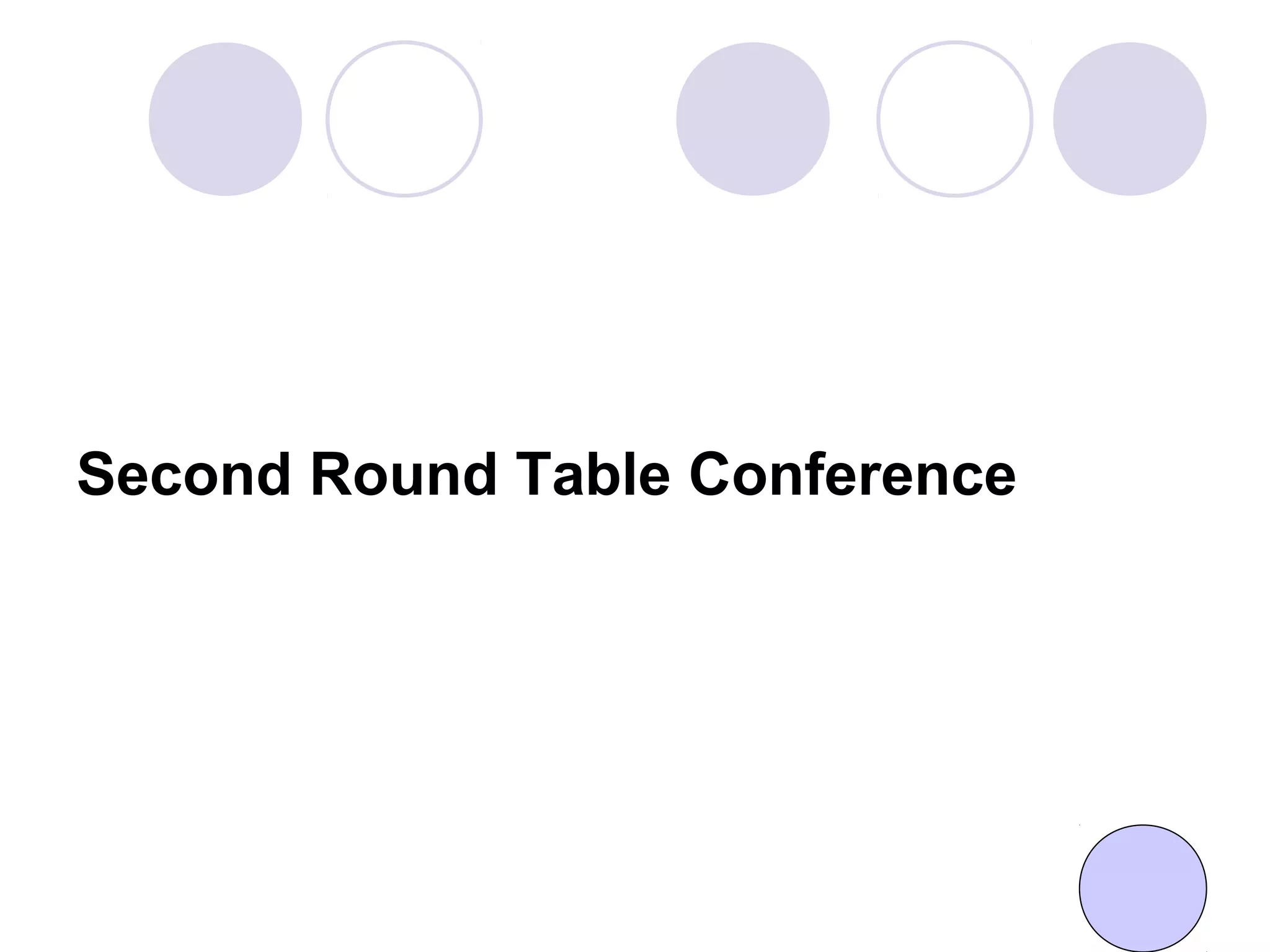 Second Round Table Conference
 