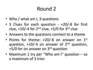 Round that passes on Biz quiz | PPTX