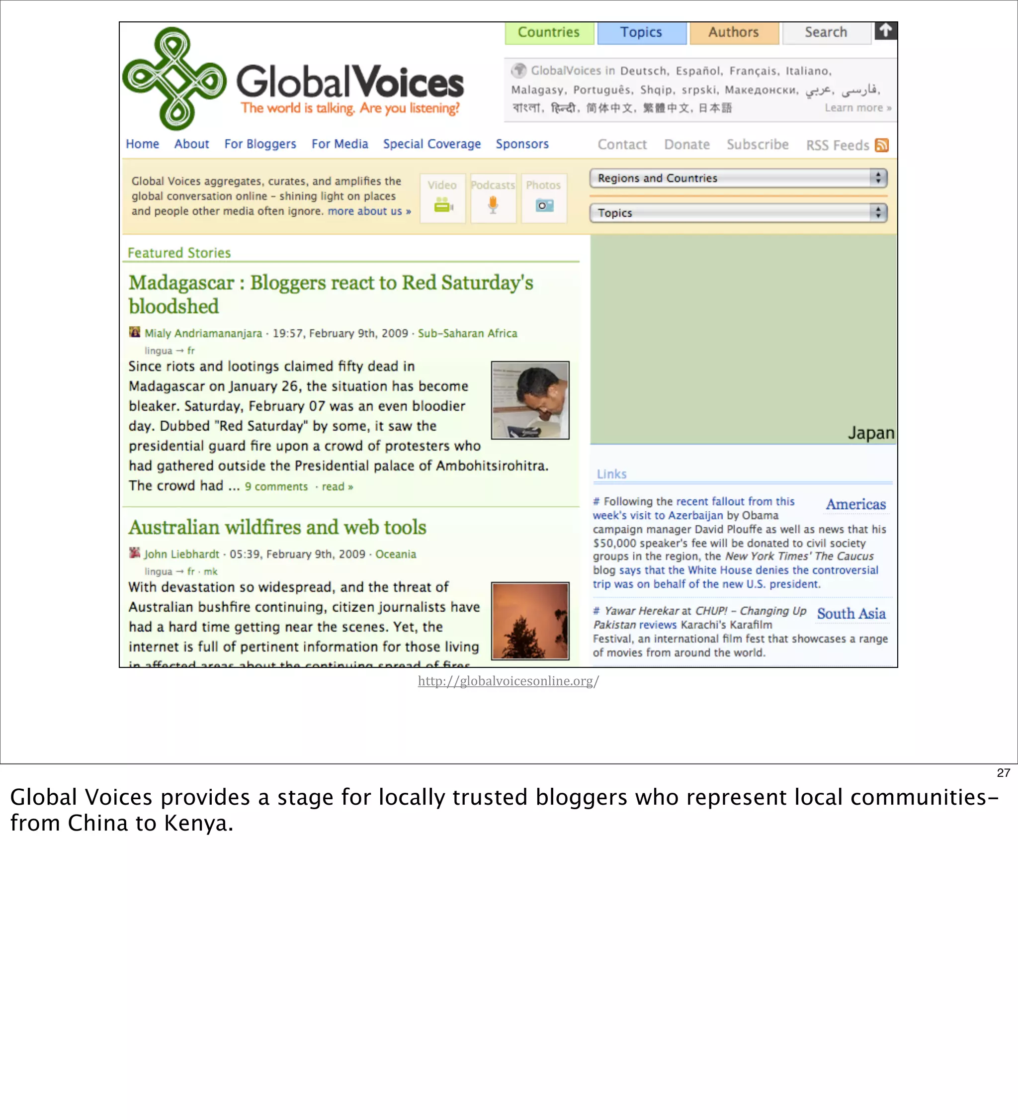 Roundup Global Internet Activism Course