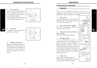 REPARAÇÃO DE UM FATO SECO
3
MANUTENÇÃO
4
Armazenamento e manutenção
1 Limpe o fato
Lave-o com água fresca, ou uma solução de
sabão moderada. Não se esqueça de lavar
as válvulas, veja a página 5:3.
2 Seque o fato antes de o guardar
Para secar o interior do fato, ponha-o do
avesso, caso seja necessário.
3 Utilize pó de talco sem cheiro nas
partes em látex
Não utilize lubrificantes de silicone.
4 Lubrifique o fecho
O único lubrificante aceitável é o
recomendado por nós e pelo fabricante do
fecho, um fluido e uma cera. Aplique o
fluido nos elementos interiores e a cera nos
elementos exteriores. Use pouca cera. Feche
e abra o fecho cuidadosamente, duas vezes.
Em circunstância alguma se deve utilizar
spray de silicone no fecho ou em qualquer
outra parte do fato.
5 Enrole o fato
Enrole o fato, começando pelos pés.
O fecho deve ficar aberto durante o tempo
em que o fato se encontra guardado.
SILICONE
CUIDADO!
Corre-se o risco de danificar gravemente o fato seco ou o seu
equipamento, causando avarias, se o fato não for guardado e tratado
devidamente. Siga as instruções neste capítulo.
23
4 Fixar o remendo
Utilize um rolo na área colada para
fazer sair quaisquer bolhas de ar e
para se certificar de que as superfícies
estão firmemente unidas.
Preste especial atenção às áreas onde
as partes coladas atravessem fitas.
5 Pó de talco
Neutralize a cola em excesso com
pó de talco sem cheiro.
6 Verifique as reparações
Depois das reparações, aguarde 3
horas para secar e depois faça um
teste de pressão para se assegurar da
integridade do fato, conforme
descrito na secção sobre Teste da
pressão.
22
 